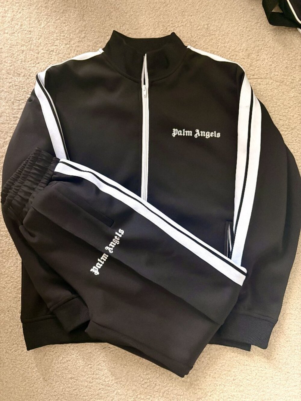 Palm Angels Tracksuit Black Size Small